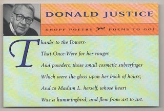 Item #189684 Thanks to the Powers. Donald JUSTICE