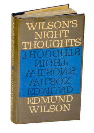 Item #189820 Night Thoughts. Edmund WILSON