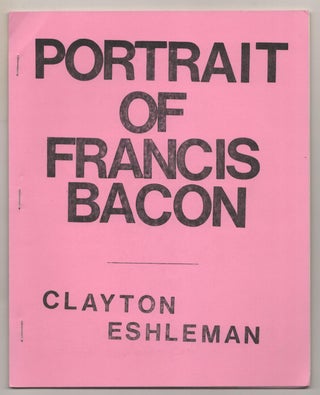 Item #189875 Portrait of Francis Bacon. Clayton ESHLEMAN