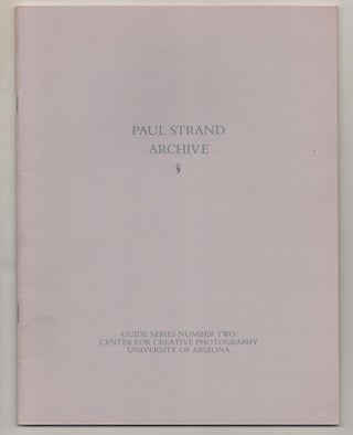 Item #189959 Paul Strand Archive. Sharon DENTON, Paul Strand