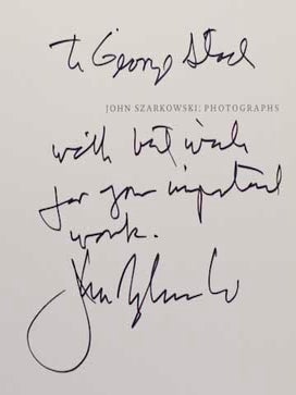 John Szarkowski: Photographs (Signed First Edition)