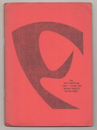 Item #190169 The Wormwood Review Vol 7, No. 3 and 4 No. 27 and 28. Marvin MALONE