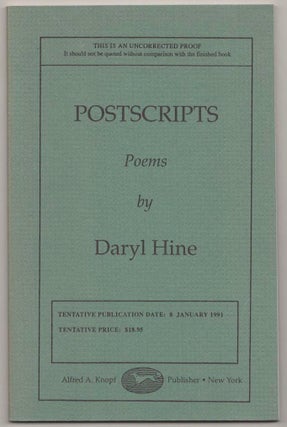Item #190267 Postscripts. Daryl HINE