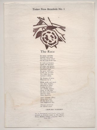 Item #190282 The Race. Howard NEMEROV