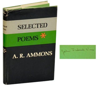 Item #190339 Selected Poems. A. R. AMMONS