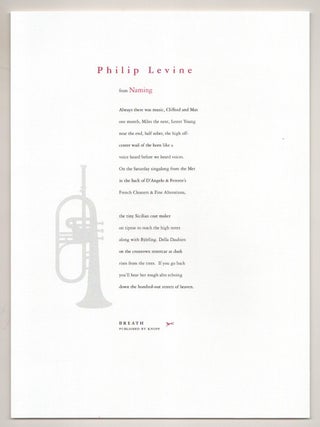 Item #190511 from Naming. Philip LEVINE