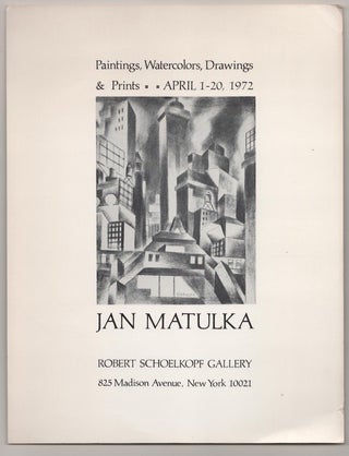Item #190780 Jan Matulka: Paintings, Watercolors, Drawings & Prints. Jan MATULKA
