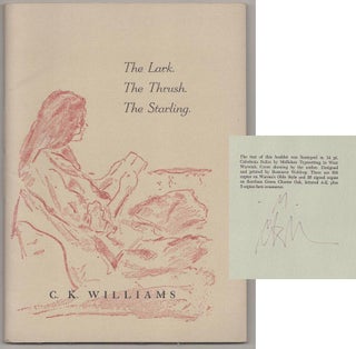 Item #190997 The Lark. The Thrush. The Starling. Poems from Issa (Signed First Edition). C....