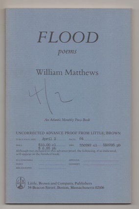 Item #191013 Flood. William MATTHEWS