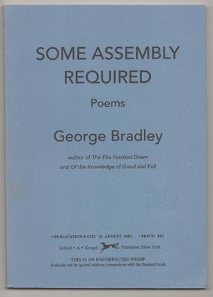 Item #191022 Some Assembly Required. George BRADLEY