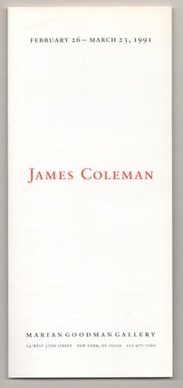 Item #191141 James Coleman. James COLEMAN, Anne Rorimer