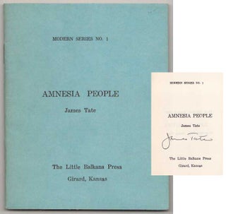 Item #191165 Amnesia People (Signed First Edition). James TATE