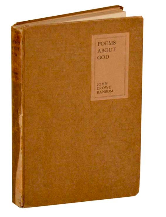 Item #191258 Poems About God. John Crowe RANSOM.