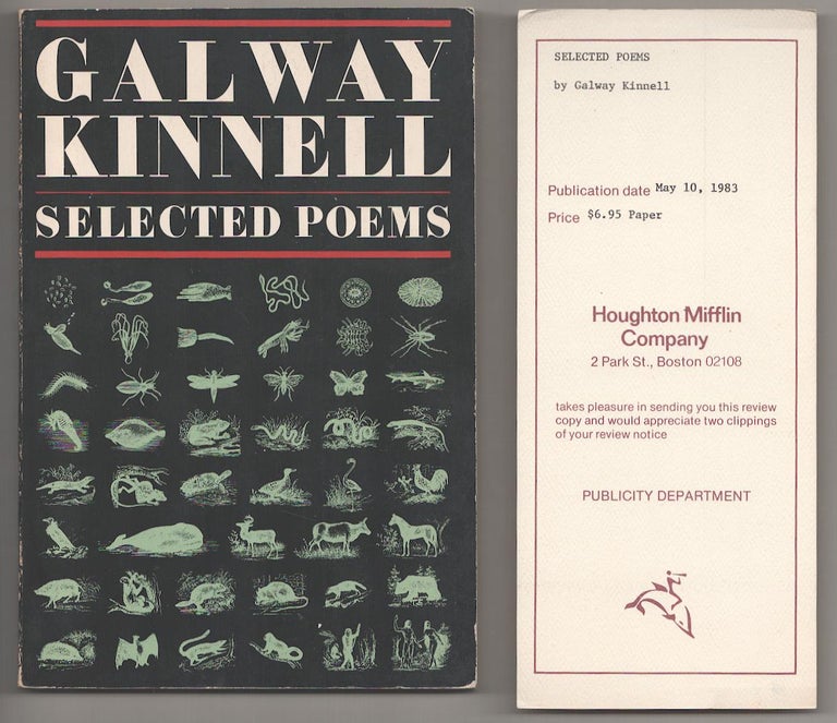 Item #191421 Selected Poems. Galway KINNELL.