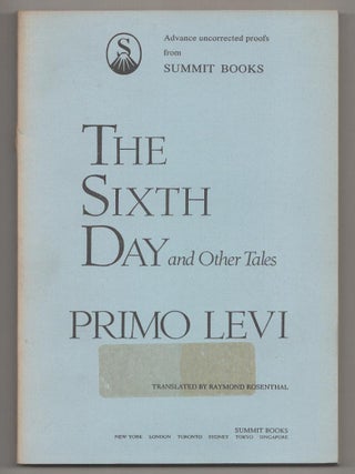 Item #191526 The Sixth Day and Other Tales. Primo LEVI