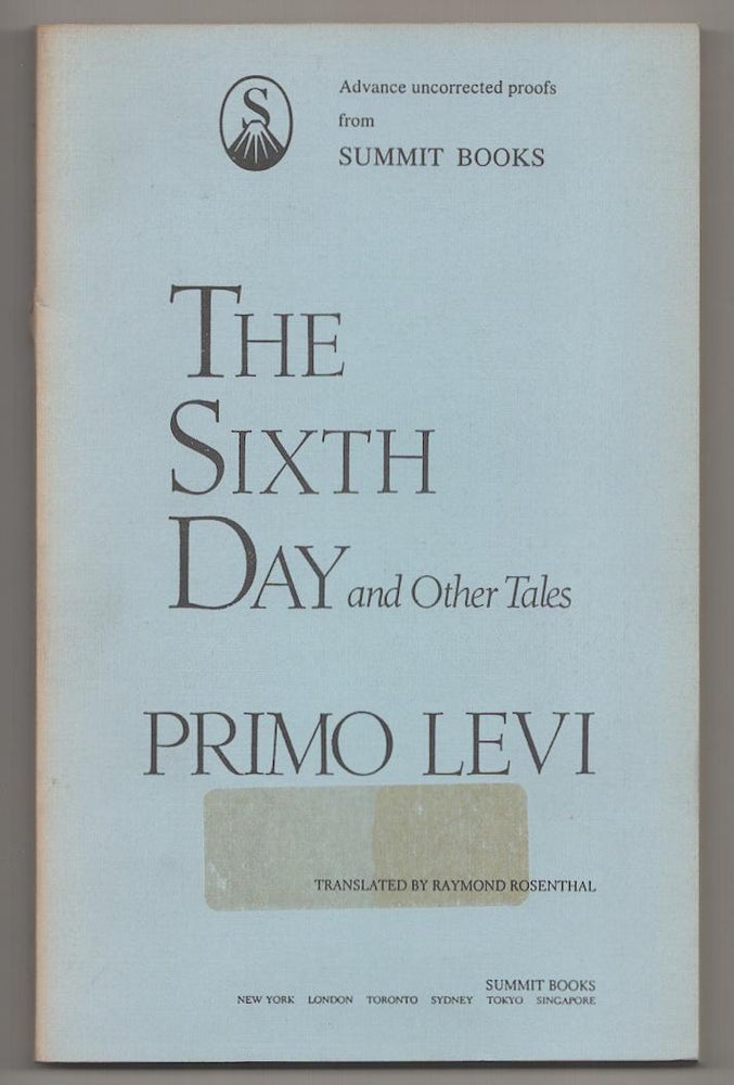 Item #191526 The Sixth Day and Other Tales. Primo LEVI.