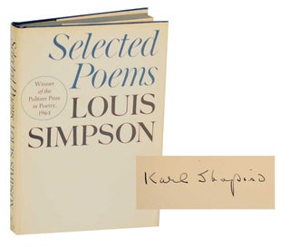 Item #191825 Selected Poems. Louis SIMPSON