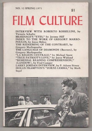 Item #191936 Film Culture No. 52 Spring 1971. Jonas MEKAS
