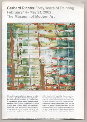 Item #192004 Gerhard Richter: Forty Years of Painting. Gerhard RICHTER, Robert Storr