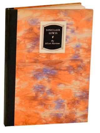 Item #192040 Sinclair Lewis. Oliver HARRISON