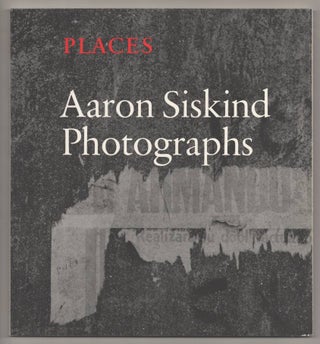 Item #192042 Places. Aaron SISKIND, Thomas Hess