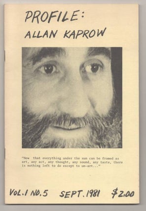Item #192067 Profile: Allan Kaprow Vol. 1 # 5. Lyn BLUMENTHAL, Kate Horsfield, - Allan Kaprow
