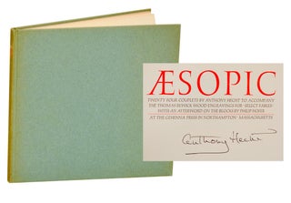 Item #192281 Aesopic (Signed Limited Edition). Anthony HECHT, Thomas Bewick, Philip Hofer