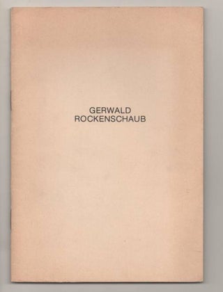 Item #192443 Gerwald Rockenschaub. Gerwald ROCKENSCHAUB