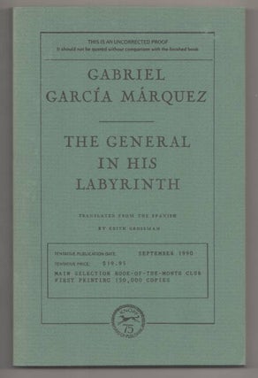 Item #192704 The General In His Labyrinth. Gabriel GARCIA MARQUEZ