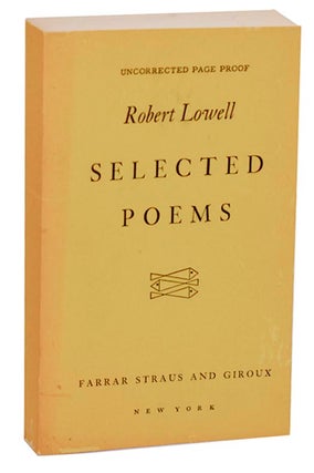 Item #192725 Selected Poems. Robert LOWELL