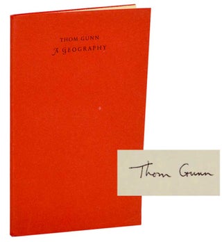 Item #192947 A Geography (Signed First Edition). Thom GUNN