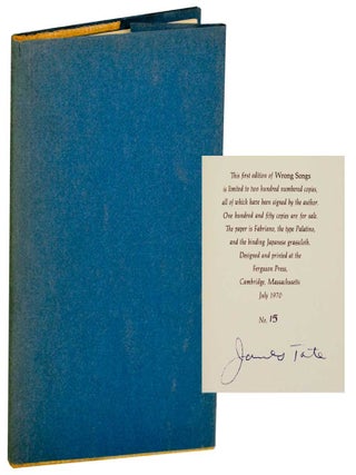 Wrong Songs (Signed Limited Edition. James TATE.