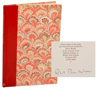 Item #193220 15 Poems (Signed Limited Edition). Robert Penn WARREN