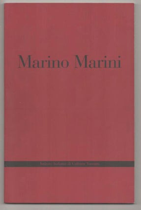 Item #193412 Marino Marini: Sculptures Paintings and Drawings 1929-1970. Marino MARINI