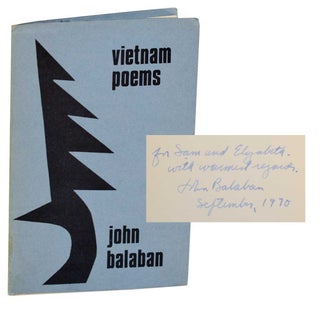 Item #193484 Vietnam Poems (Signed First Edition). John BALABAN