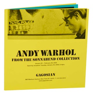Item #193720 Andy Warhol: From the Sonnabend Collection. Andy WARHOL