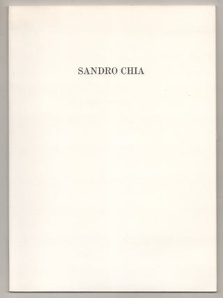 Item #194159 Sandro Chia: New Editions. Sandro CHIA