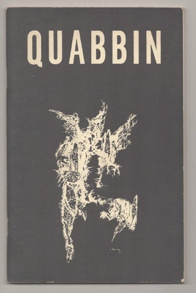 Item #194180 Quabbin: A Poetry Quarterly April 1970, Issue No. 2. Robert BOHM, Larry Eigner...