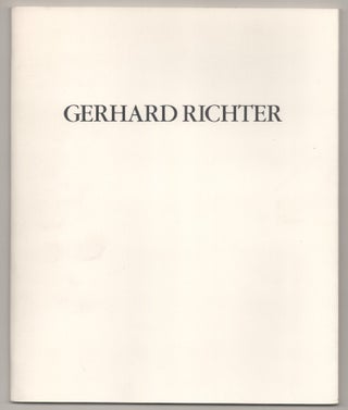Item #194196 Gerhard Richter. Gerhard RICHTER, Benjamin H. D. Buchloh