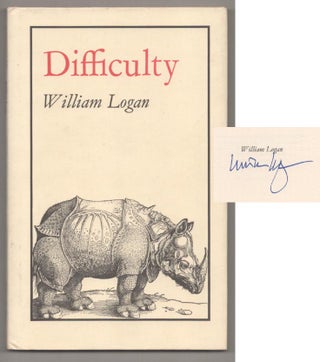 Item #194259 Difficulty (Signed First Edition). William LOGAN