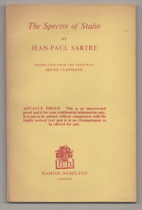 Item #194319 The Spectre of Stalin. Jean-Paul SARTRE