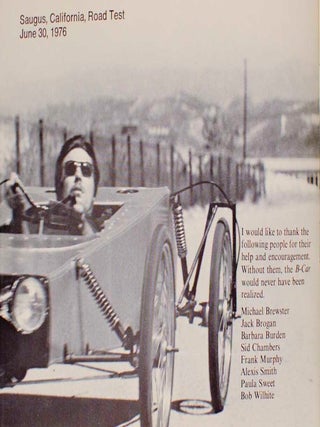 B-Car: The Story of Chris Burden's Bicycle Car