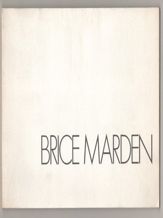 Item #194654 Brice Marden: Marbles Paintings and Drawings. Brice MARDEN, William Zimmer