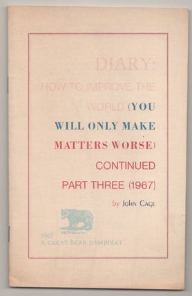 Item #194689 Diary: How to Improve the World (You Will Only Make Matters Worse) Continued,...