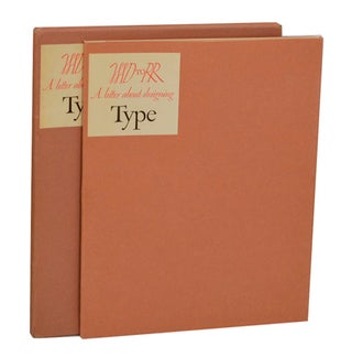 Item #194731 WAD To RR: A Letter about Designing Type. W. A. DWIGGINGS