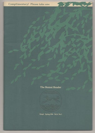 Item #194905 The Borzoi Reader Spring 1994 Vol. 6. No. 1. Sandra CISNEROS, V. S. Naipaul,...