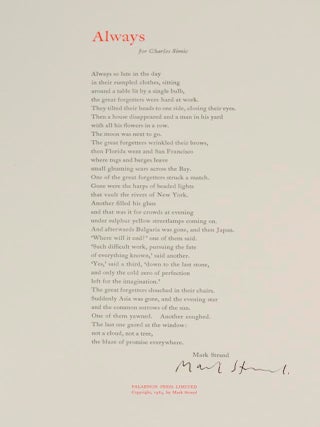 Northern Lights (Signed Broadsides)