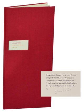 Item #195317 Souvenirs (Signed Limited Edition). James MERRILL