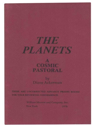 Item #195528 The Planets: A Comic Pastoral. Diane ACKERMAN