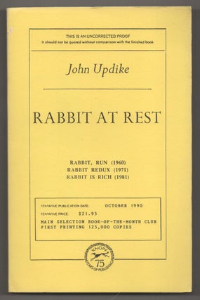 Item #195927 Rabbit At Rest (Uncorrected Proof). John UPDIKE